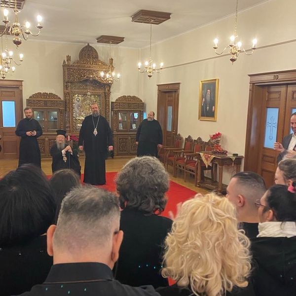 Απαγγελία παραδοσιακών καλάντων στον Παναγιώτατο Μητροπολίτη Θεσσαλονίκης, κ.κ. Φιλόθεο
